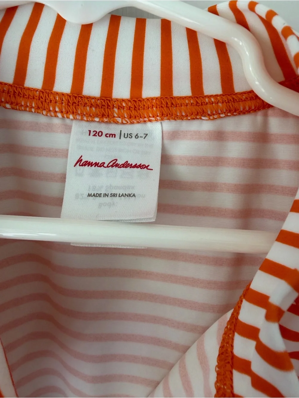 Like New Hanna Andersson Quarter Zip Rashguard, size 6-7